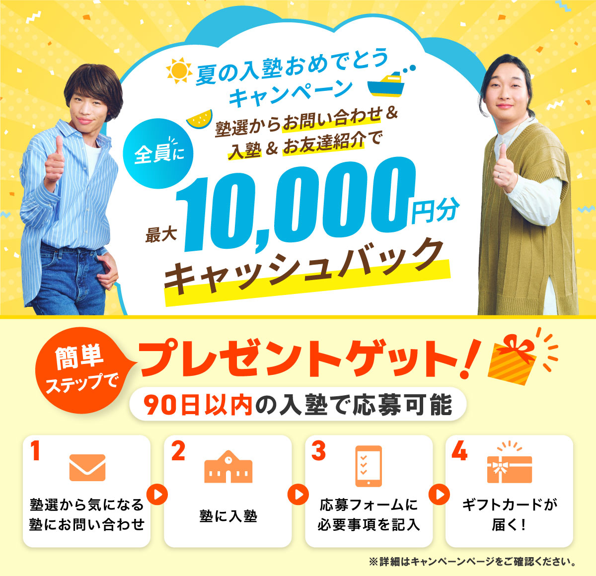 最大10,000円プレゼント