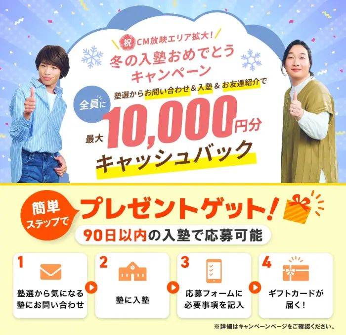 最大10,000円プレゼント